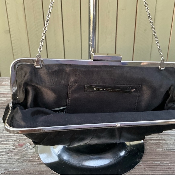 BCBGMaxAzria Black Clutch Sleek Design - Picture 2 of 10